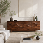 Wave Sideboard – Solid Wood Storage Cabinet for Living Room