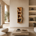 Organic Wall Shelf – Solid Wood Display Shelf for Home Decor