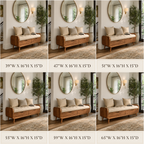 Wood Storage Bench with Cushion – Solid Wood Entryway Bench with Drawers for Home Decor