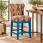 Patterned Upholstered Counter & Bar Stool