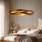 Sculptural Wooden Pendant Light – Handcrafted Organic Modern Design