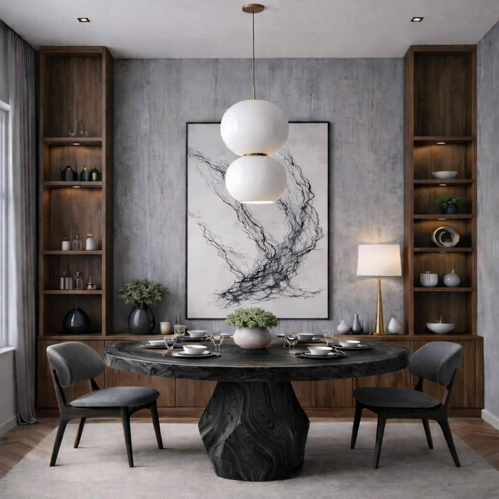 Solid Wood Dining Table – Modern Natural Furniture for Dining Spaces