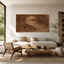 Tree Ring Wood Wall Art – Solid Wood Carved Wall Decor for Living Room Decor