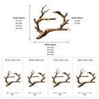 Branch Wood Wall Shelf – Solid Wood Floating Display Shelf with Natural Driftwood Design
