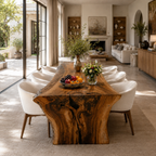 Live Edge Dining Table – Solid Wood Table for Dining Room