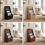 Magazine Rack – Solid Wood Display Stand for Reading Corner