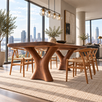 Sculptural Branch Base Wood Dining Table