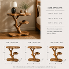 Tree Root Nightstand – Handmade Solid Wood Bedside Table for Rustic Luxury Bedroom Decor