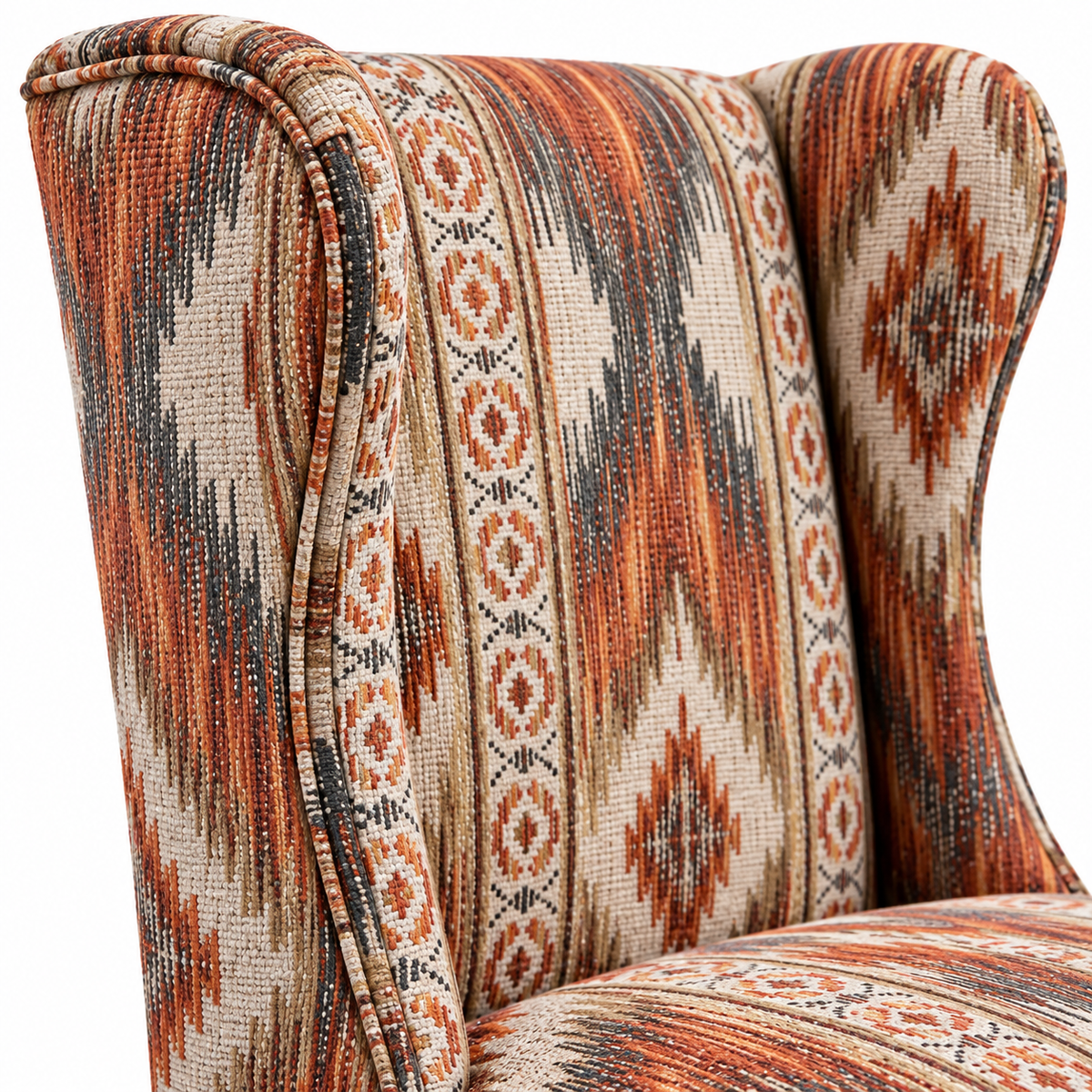 Patterned Upholstered Counter & Bar Stool