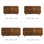 Wave Sideboard – Solid Wood Storage Cabinet for Living Room