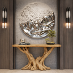 Sculptural Root Wood Console Table – Organic Statement Design