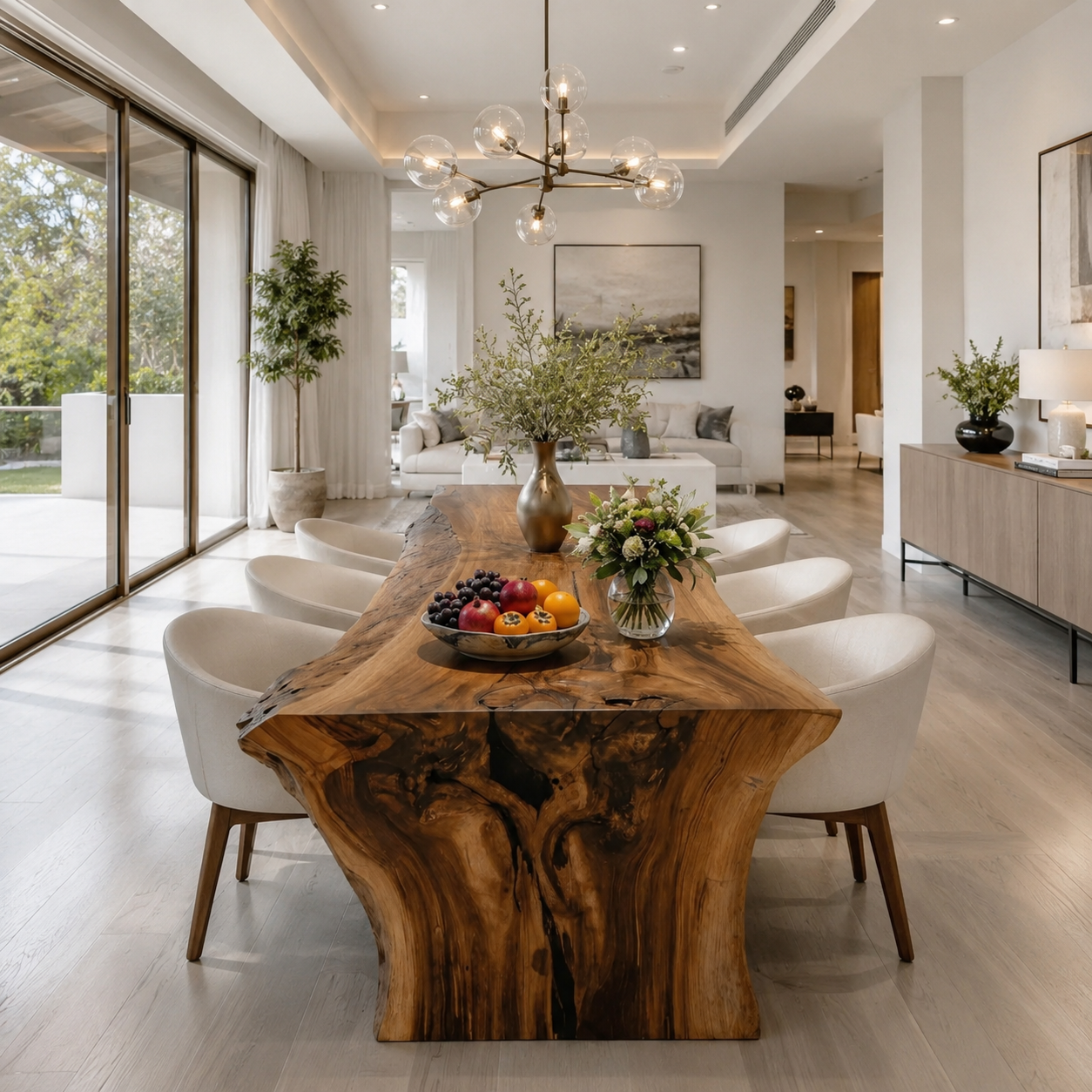 Live Edge Dining Table – Solid Wood Table for Dining Room