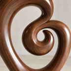 Infinity Spiral Wood Sculpture