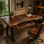 Executive Desk – Solid Wood Desk with Drawers for Luxury Home Office Decor