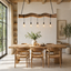Kitchen Island Pendant Light – Solid Wood Hanging Lamp with Multiple Bulbs for Kitchen Decor