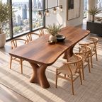 Sculptural Branch Base Wood Dining Table