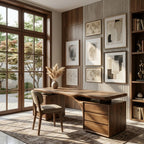 Executive Desk – Solid Wood Desk with Drawer Storage for Home Office