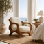 Loop Frame Sculptural Wood Lounge Chair