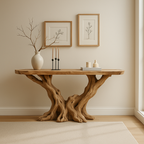 Sculptural Root Wood Console Table – Organic Statement Design