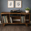 Solid Wood Media Console Table – Organic Modern TV & Vinyl Storage