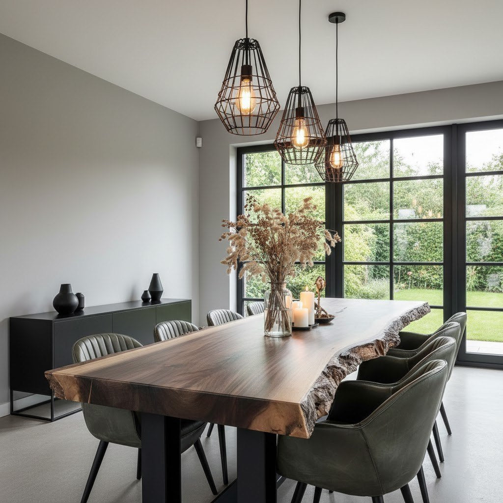 Solid Wood Dining Table – Modern Natural Furniture for Dining Spaces