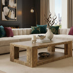 Solid Wood Coffee Table – Modern Natural Furniture for Living Rooms