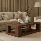 Solid Wood Coffee Table – Modern Natural Furniture for Living Rooms