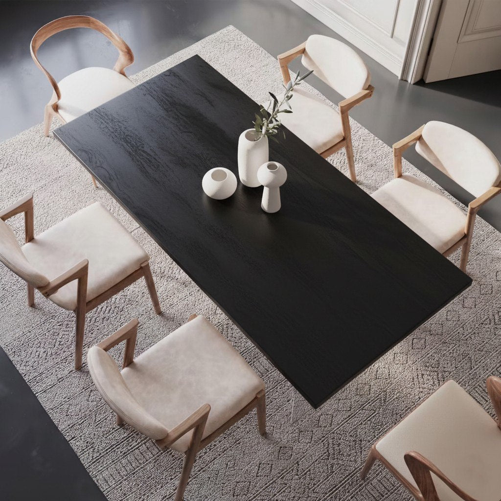 Solid Wood Dining Table – Modern Natural Furniture for Dining Spaces