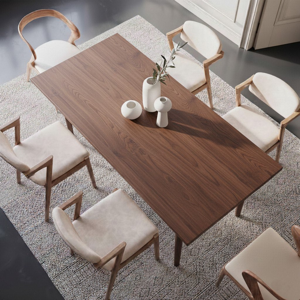 Solid Wood Dining Table – Modern Natural Furniture for Dining Spaces