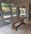 The Ashford Solid Wood Trestle Dining Table – Rustic Farmhouse Table